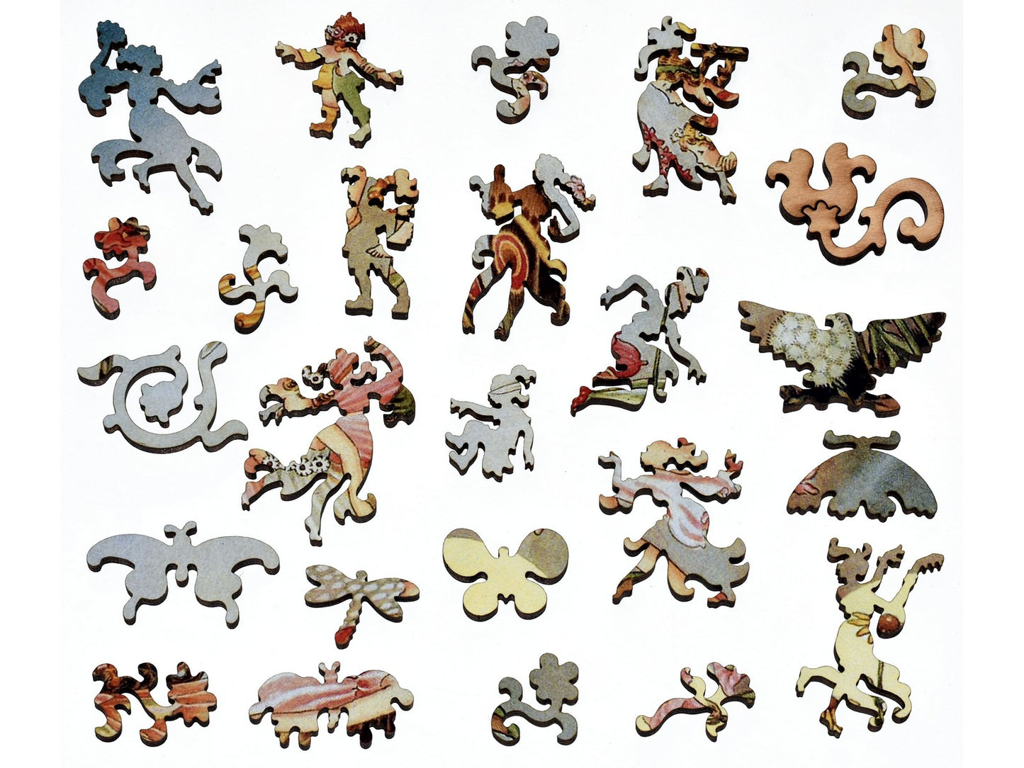The whimsies that can be found in the puzzle, When the Fairies Came.