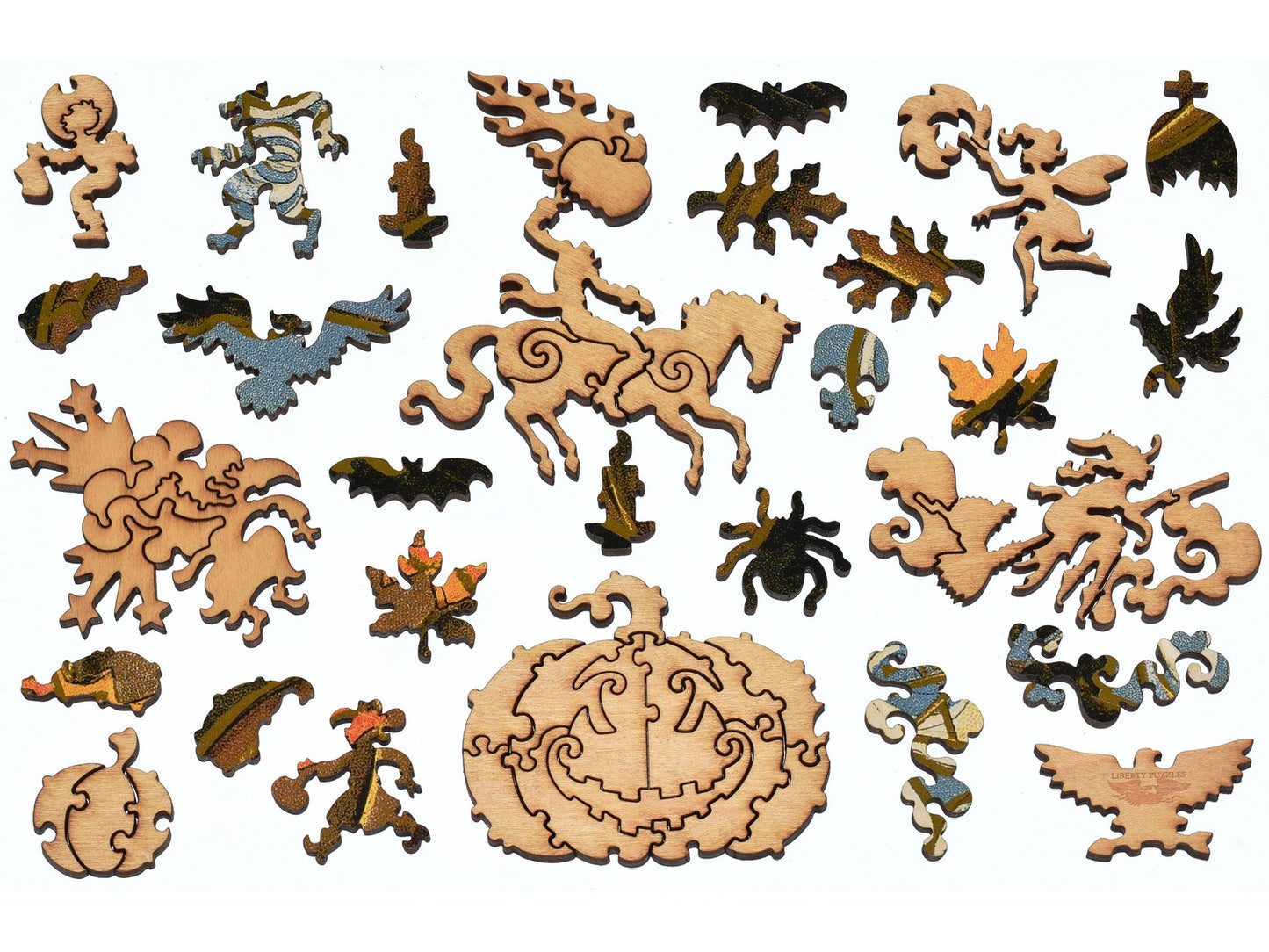 The whimsies that can be found in the puzzle, Witches Brew.