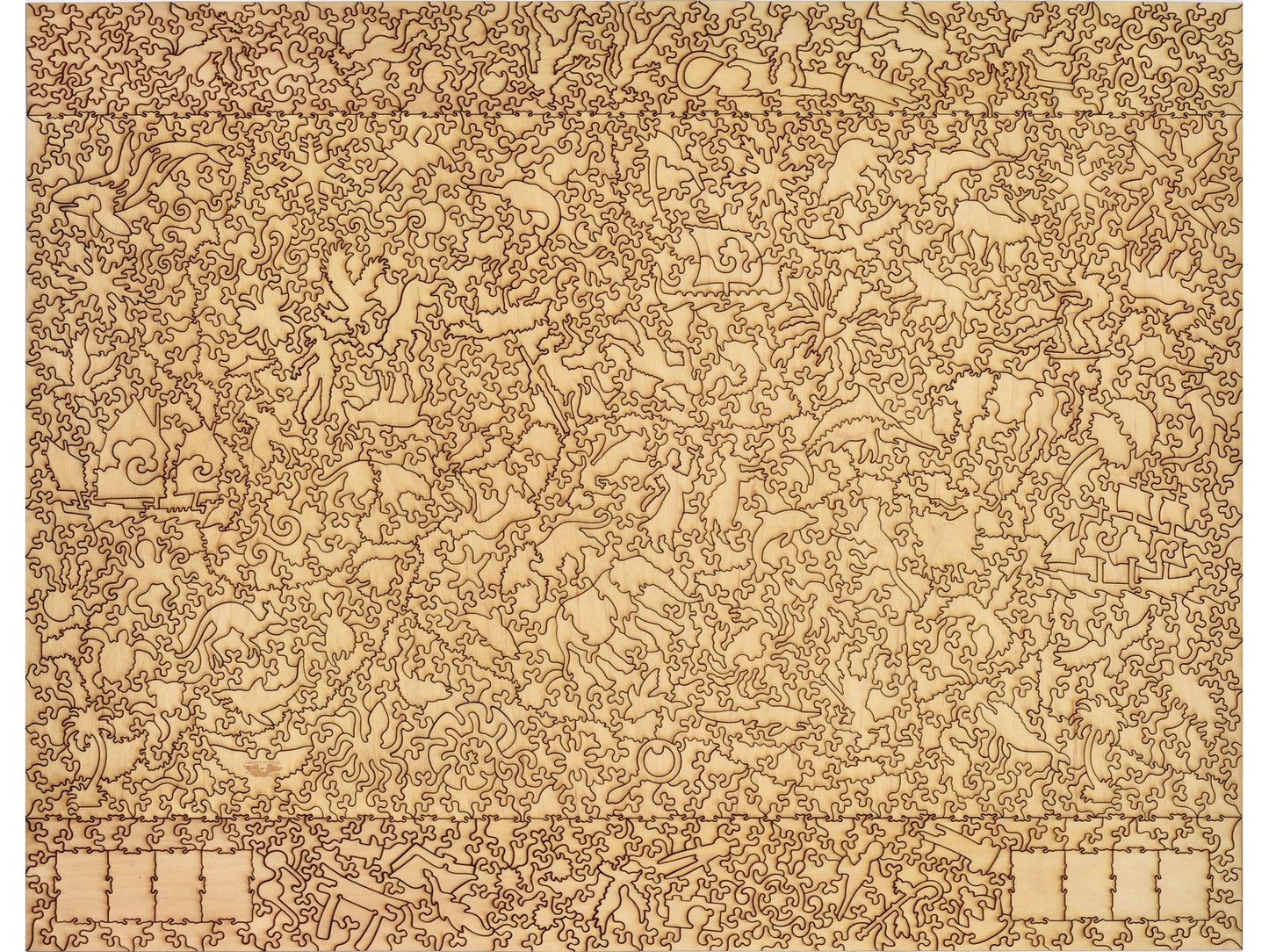 The back of the puzzle, The World Map.