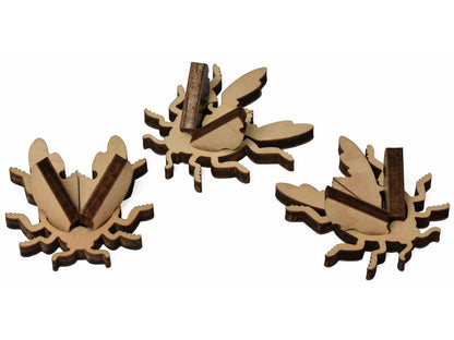 Three dimensional beetles that can be made using pieces from the Social Graces puzzle.