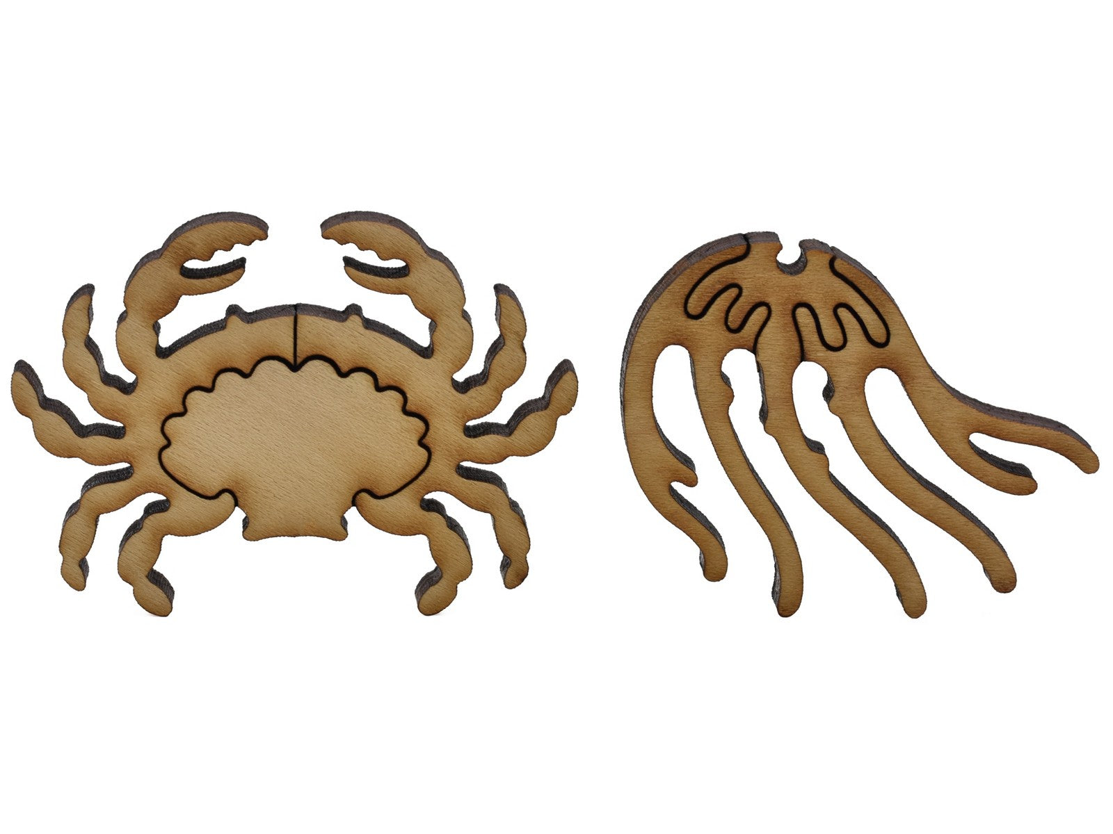 ベトナム 漆アート Thành Lễ Tentacles & Treasures Wooden Jigsaw Puzzle | Liberty Puzzles