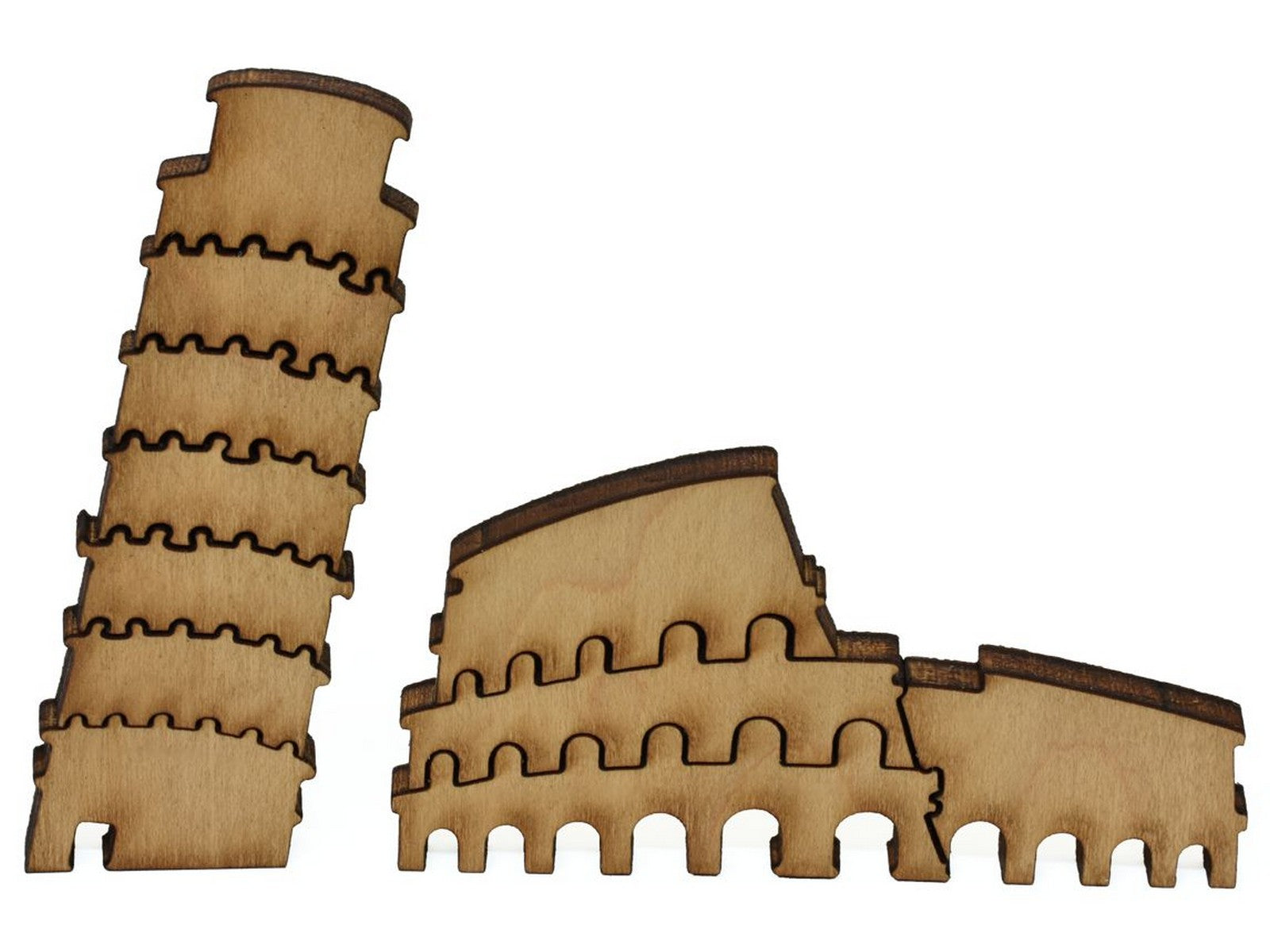 Bel Paese - Gastronomical Map of Italy Wooden Jigsaw Puzzle