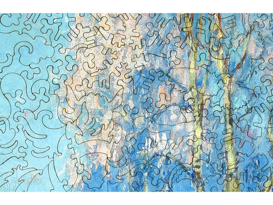 A closeup of the front of the puzzle, A Winter's Day.
