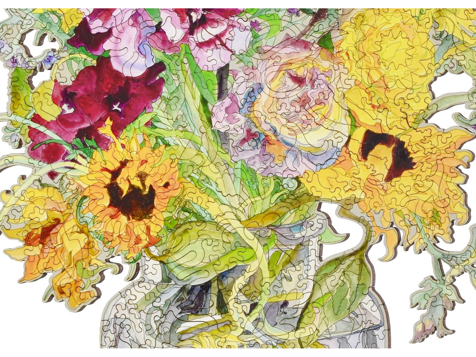 An English Bouquet Wooden Jigsaw Puzzle | Liberty Puzzles
