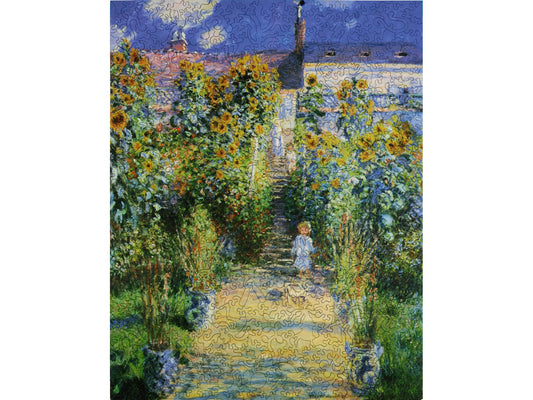 The front of the puzzle, The Artist's Garden at Vetheuil.