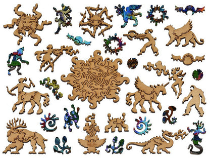 The whimsies that can be found in the puzzle, The Beast King.