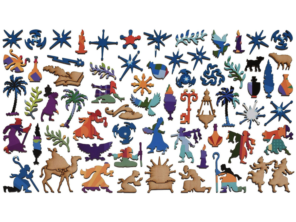 The whimsy pieces that can be found in the puzzle, Bethlehem.