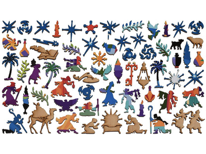 The whimsy pieces that can be found in the puzzle, Bethlehem.