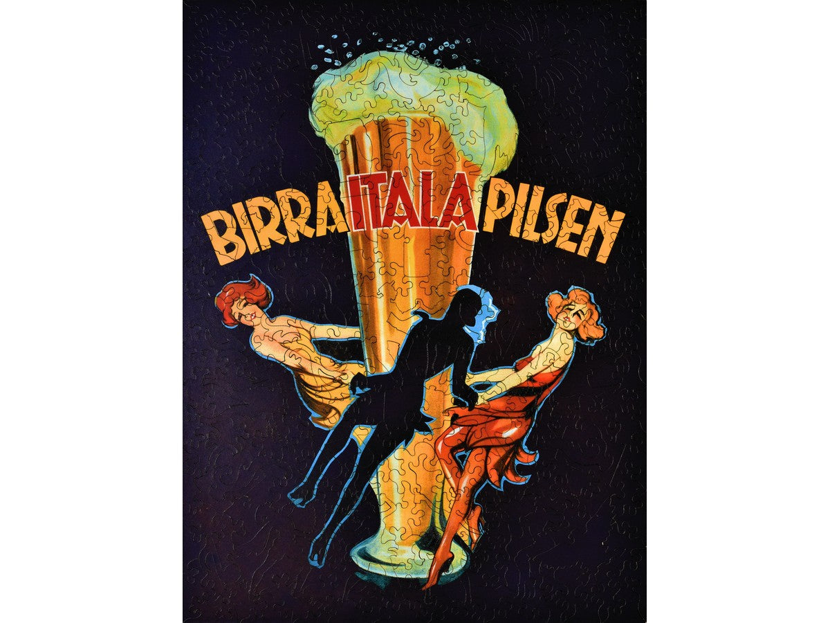 The front of the puzzle, Birra Italia Pilsen.