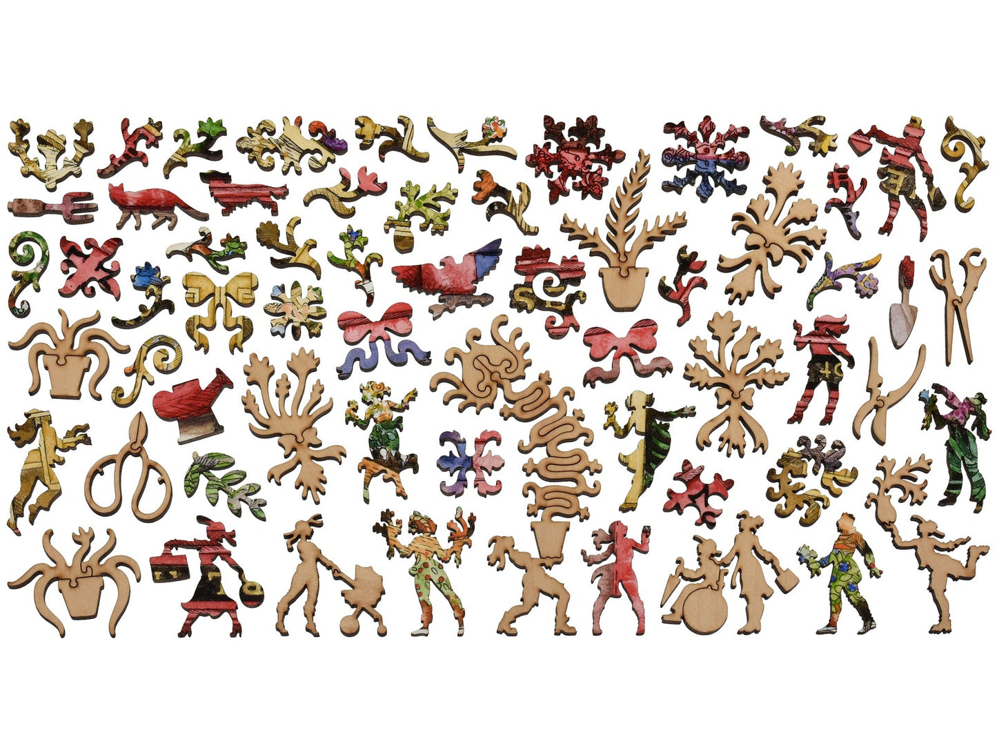 The whimsy pieces that can be found in the puzzle, Blakes of Chelsea.