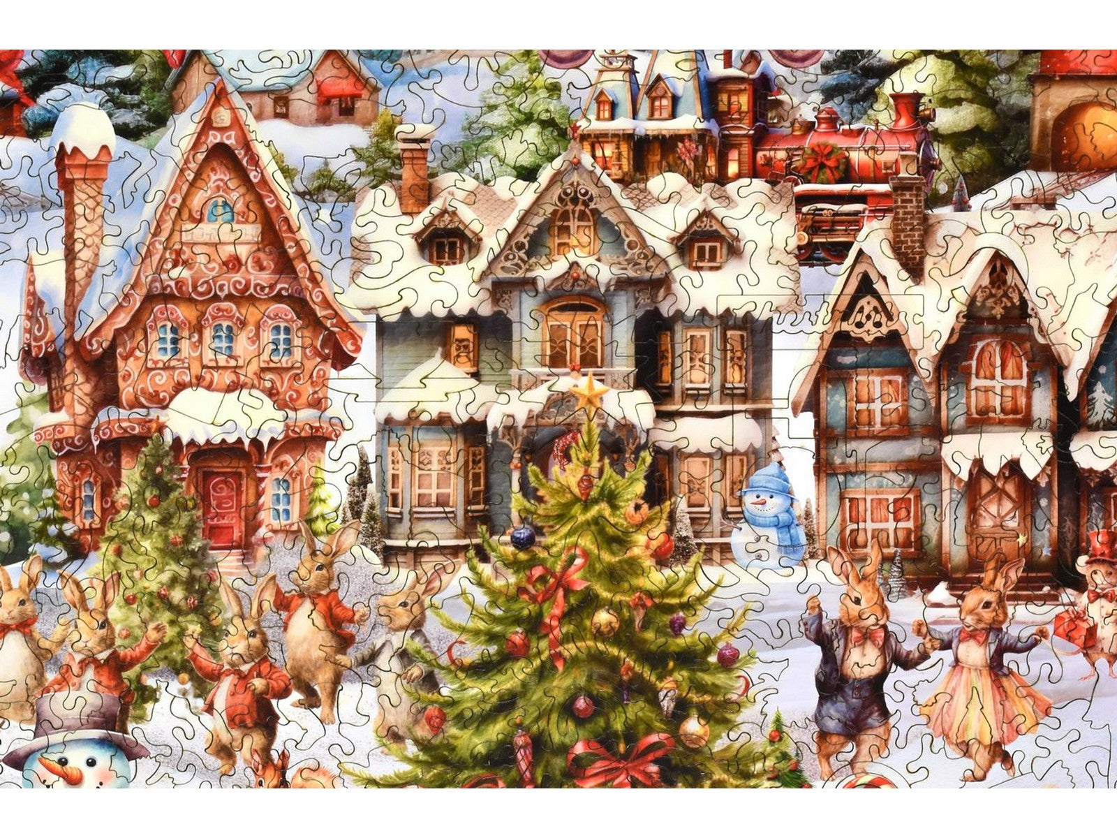 Christmas Village Wooden Jigsaw Puzzle | Liberty Puzzles
