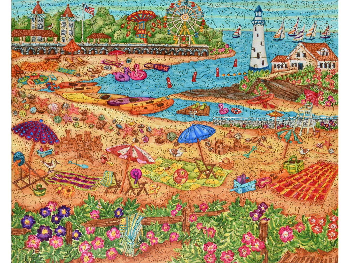 The front of the puzzle, Coastal Pastimes.