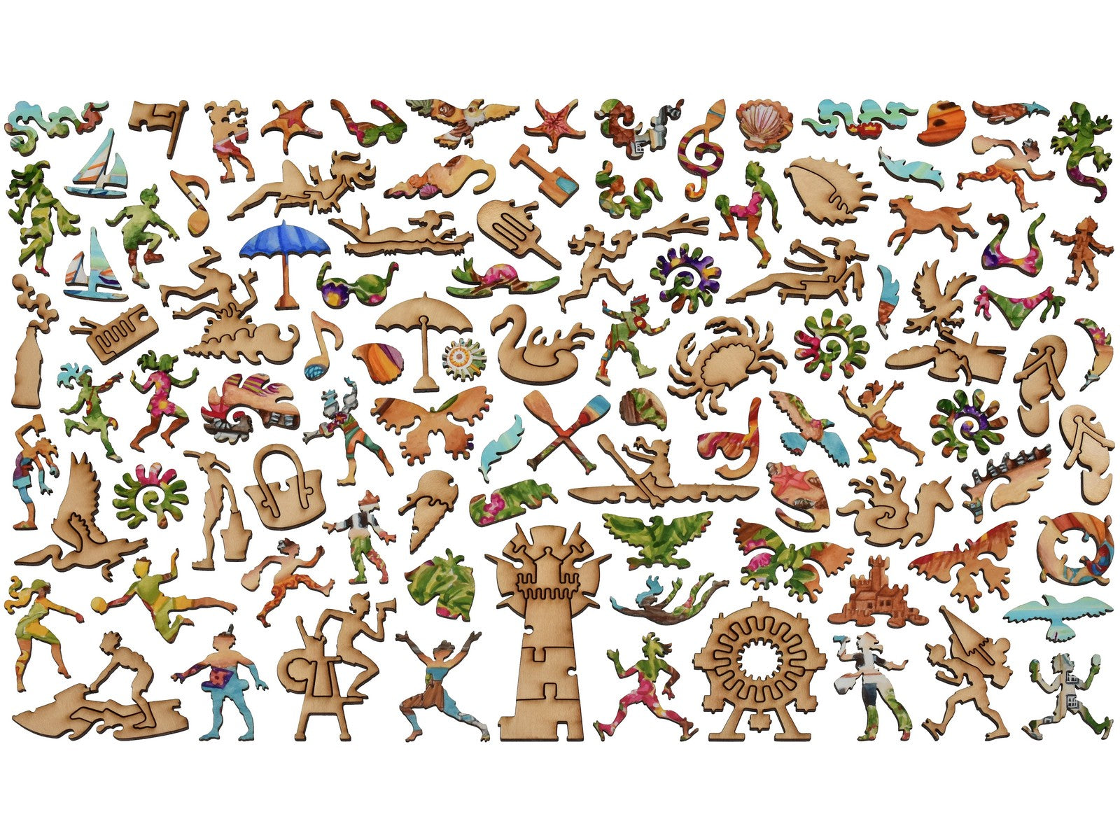 Coastal Pastimes Wooden Jigsaw Puzzle | Liberty Puzzles