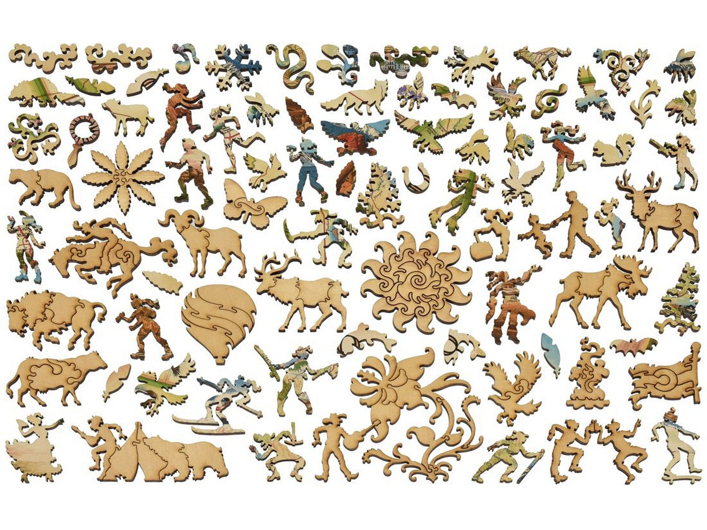 The whimsies that can be found in the puzzle, Colorado Xplorer Map.