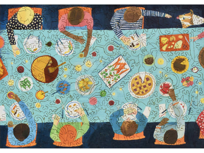 The front of the puzzle, Dinner Party.