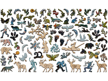 The whimsy pieces that can be found in the puzzle, Distracted.