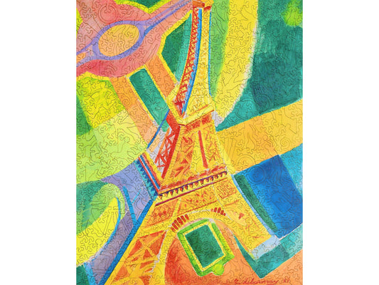 The front of the puzzle, Eiffel Tower.