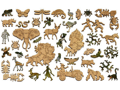 The whimsies that can be found in the puzzle, Ethiopian Fauna.