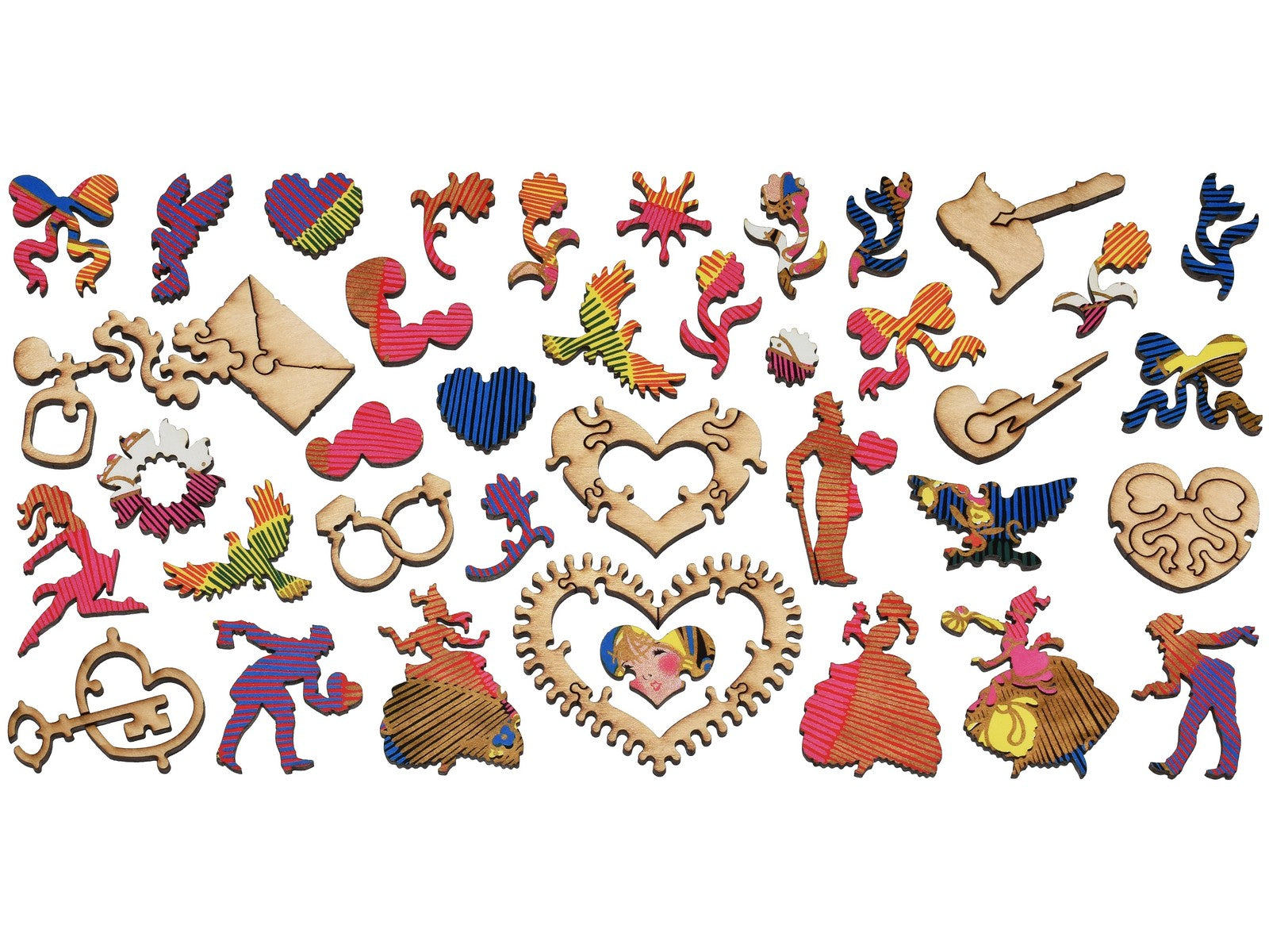 The whimsy pieces that can be found in the puzzle, Feelings For You.