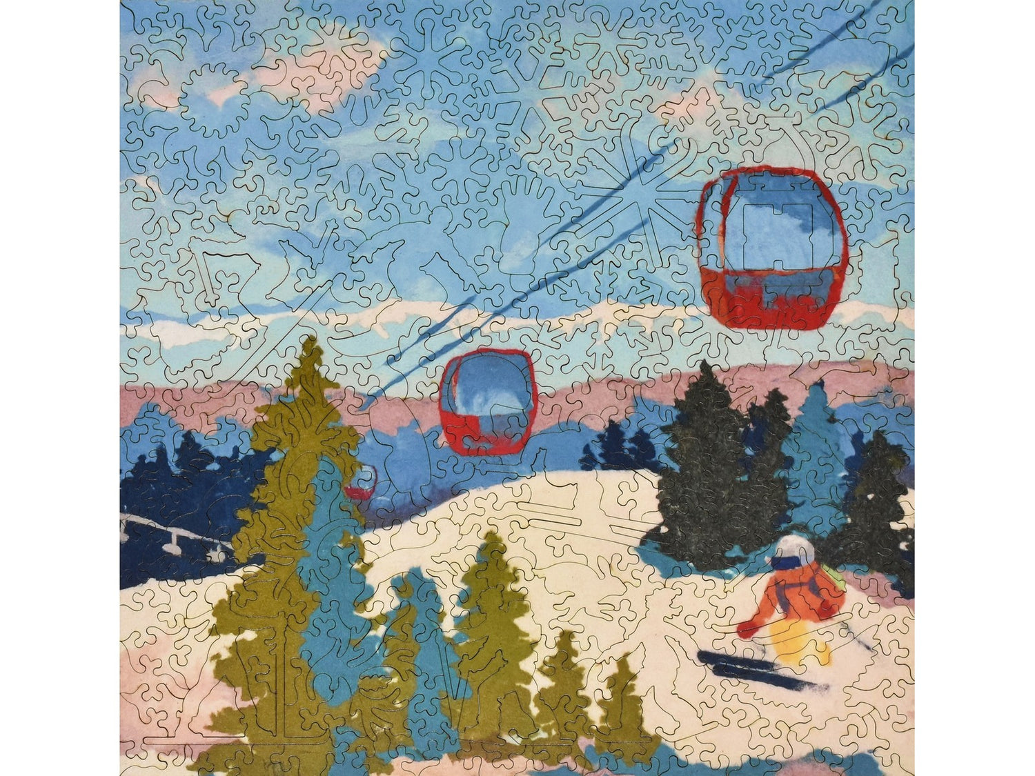 The front of the puzzle, First Tracks.