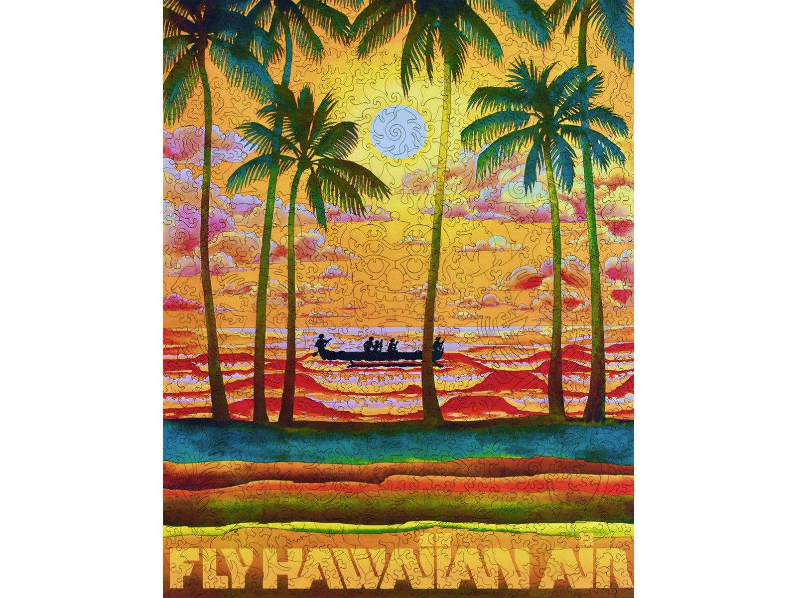 The front of the puzzle, Fly Hawaiian Air.