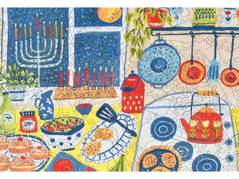 Hanukkah Evening Wooden Jigsaw Puzzle Liberty Puzzles