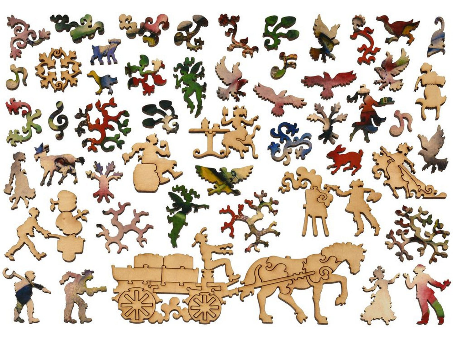 The whimsies that can be found in the puzzle, I and the Village.