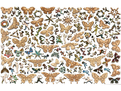 The whimsy pieces that can be found in the puzzle, Kaleidoscope.