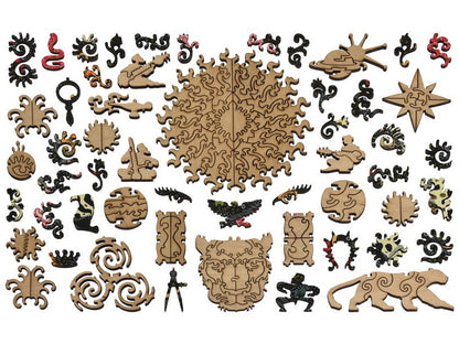 The whimsy pieces that can be found in the puzzle, Leopard.