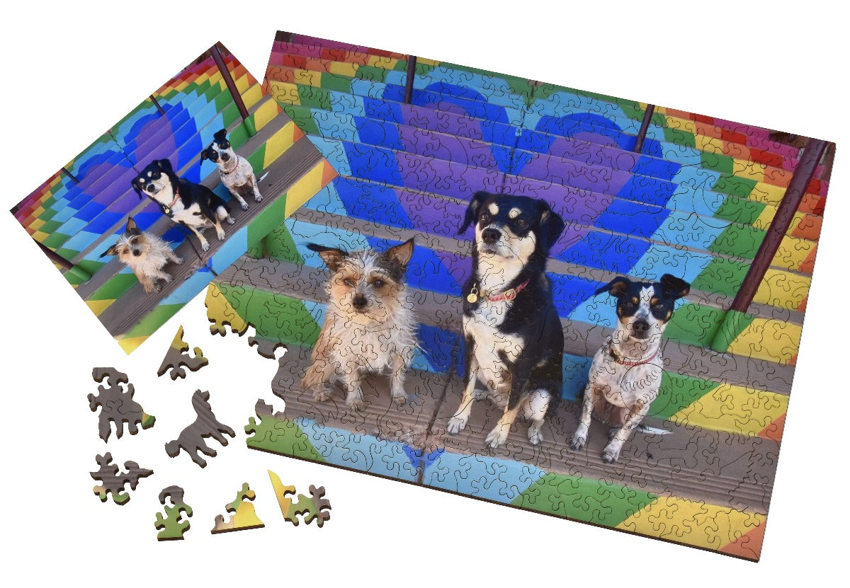 Personalized Photo Custom Wooden Jigsaw Puzzle from Liberty Puzzles