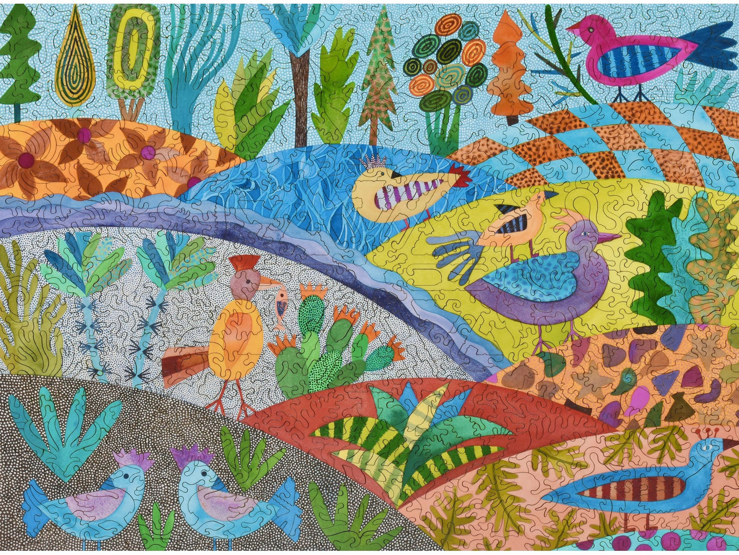 The front of the puzzle, Living in Bird World.