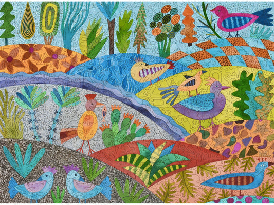 The front of the puzzle, Living in Bird World.