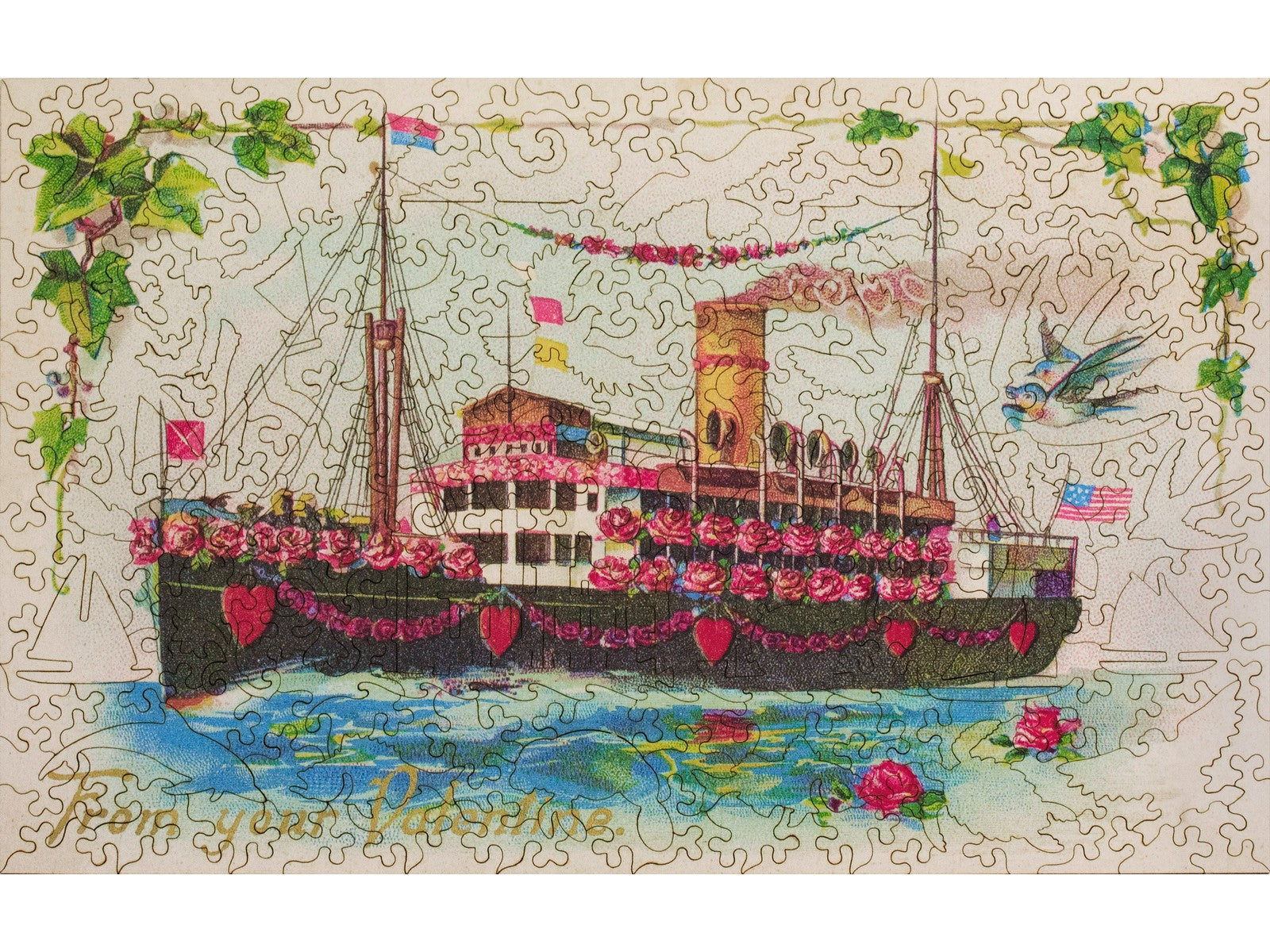 Rare puzzles LIBERTY retraités tulipes Robert John Thornton puzzle en bois Rare puzzles LIBERTY retraités tulipes Robert John Thornton puzzle en bois