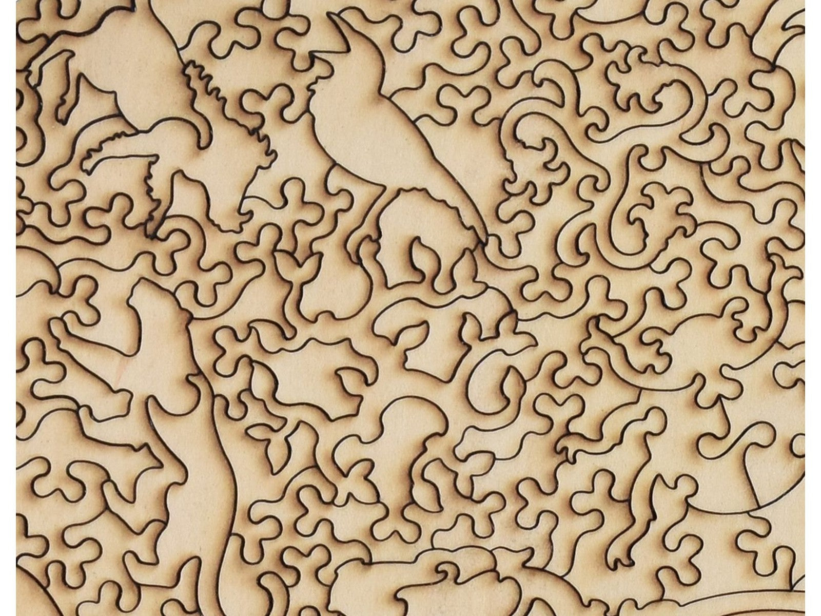 A second closeup of the back of the puzzle, Mabula Elephant, showing the detail in the pieces.