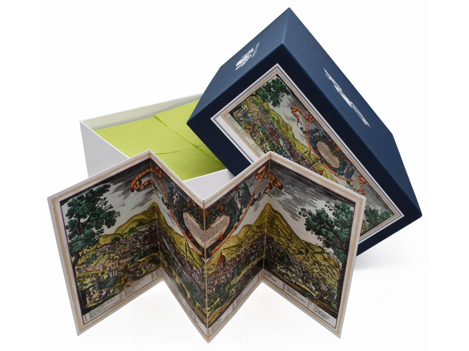 The special box that the puzzle comes in with an insert of an enlarged image of the puzzle.