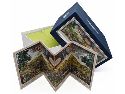 The special box that the puzzle comes in with an insert of an enlarged image of the puzzle.