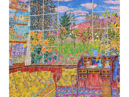 The front of the puzzle, Monet's Studio at Giverny.