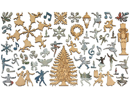 The whimsies that can be found in the puzzle, Tchaikovsky's Nutcracker Stage.