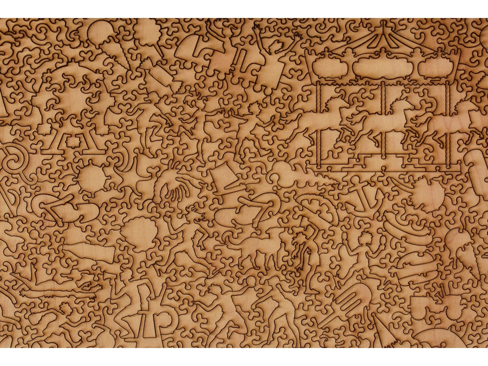 アメリカ製 高級ジグソーパズル 1,017ピース Liberty Puzzles Oceanbay Carnival Pier Wooden Jigsaw Puzzle | Liberty Puzzles