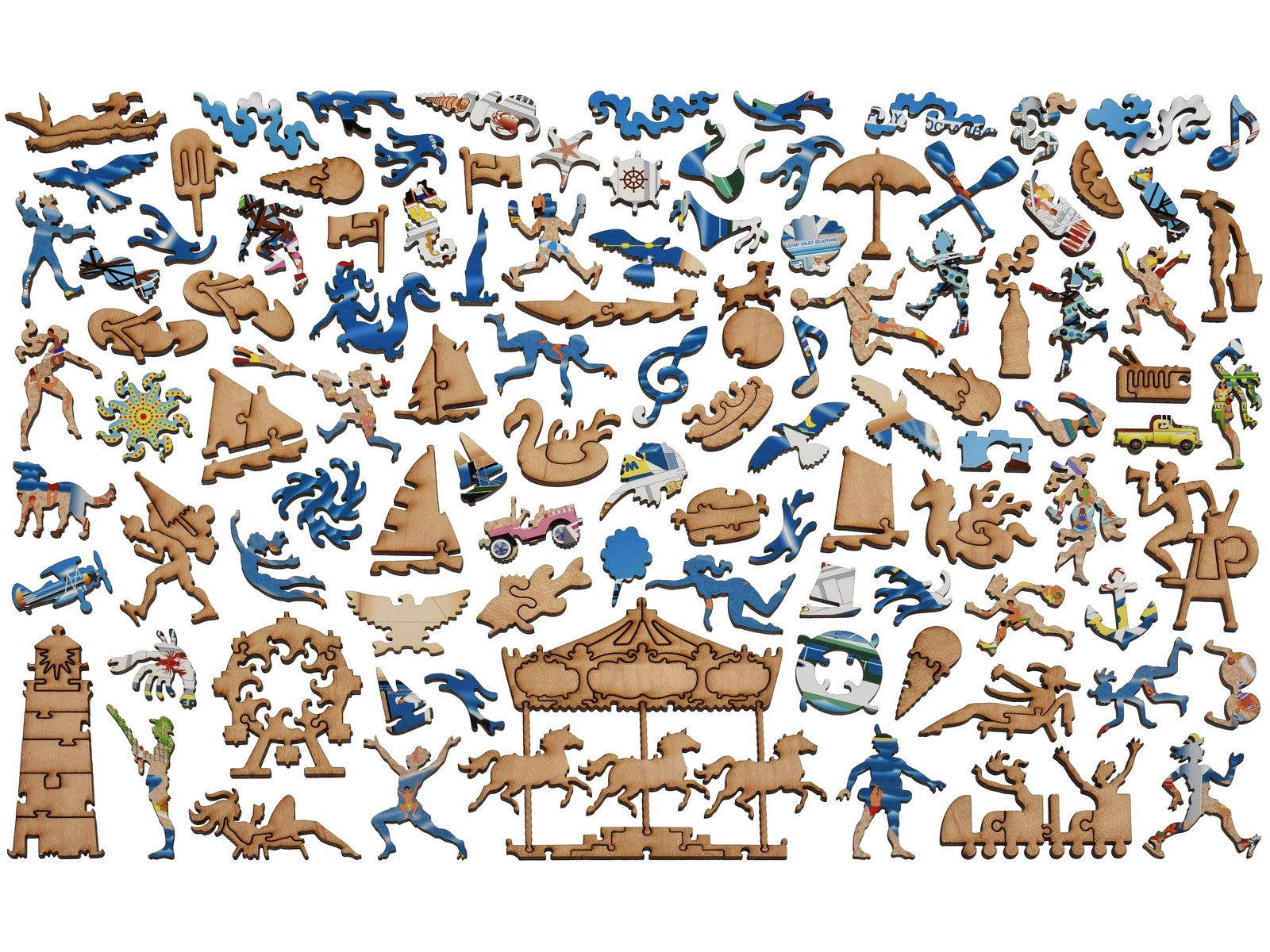 Oceanbay Carnival Pier Wooden Jigsaw Puzzle | Liberty Puzzles