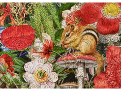 Owl - Woodland Flower Wooden Jigsaw Puzzle | Liberty Puzzles