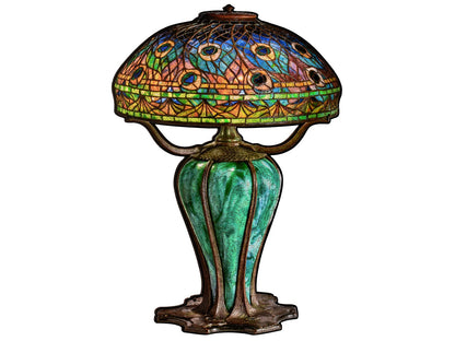 The front of the puzzle, Peacock Library Lamp.