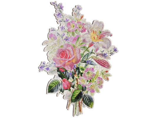 The front of the puzzle, Pink Bouquet.