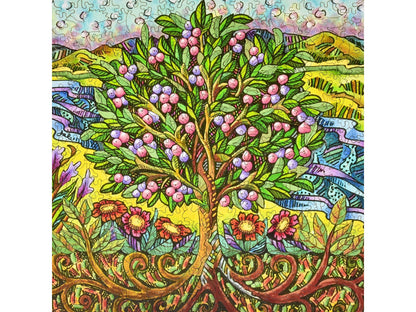 The front of the puzzle, Plum Tree.