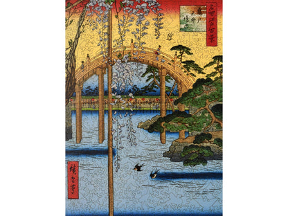 The front of the puzzle, Precincts of the Tenjin Shrine at Kameido.