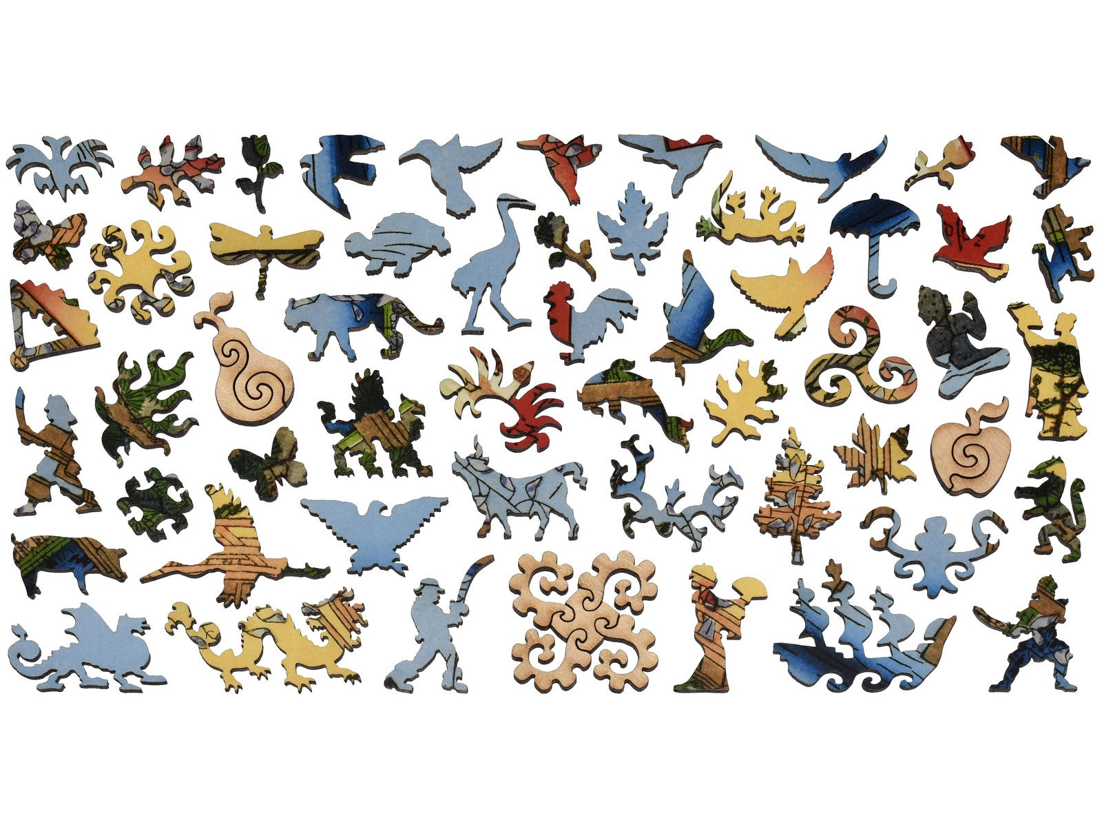 The whimsy pieces that can be found in the puzzle, Precincts of the Tenjin Shrine at Kameido.