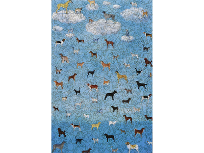 The front of the puzzle, It's Raining Cats and Dogs.