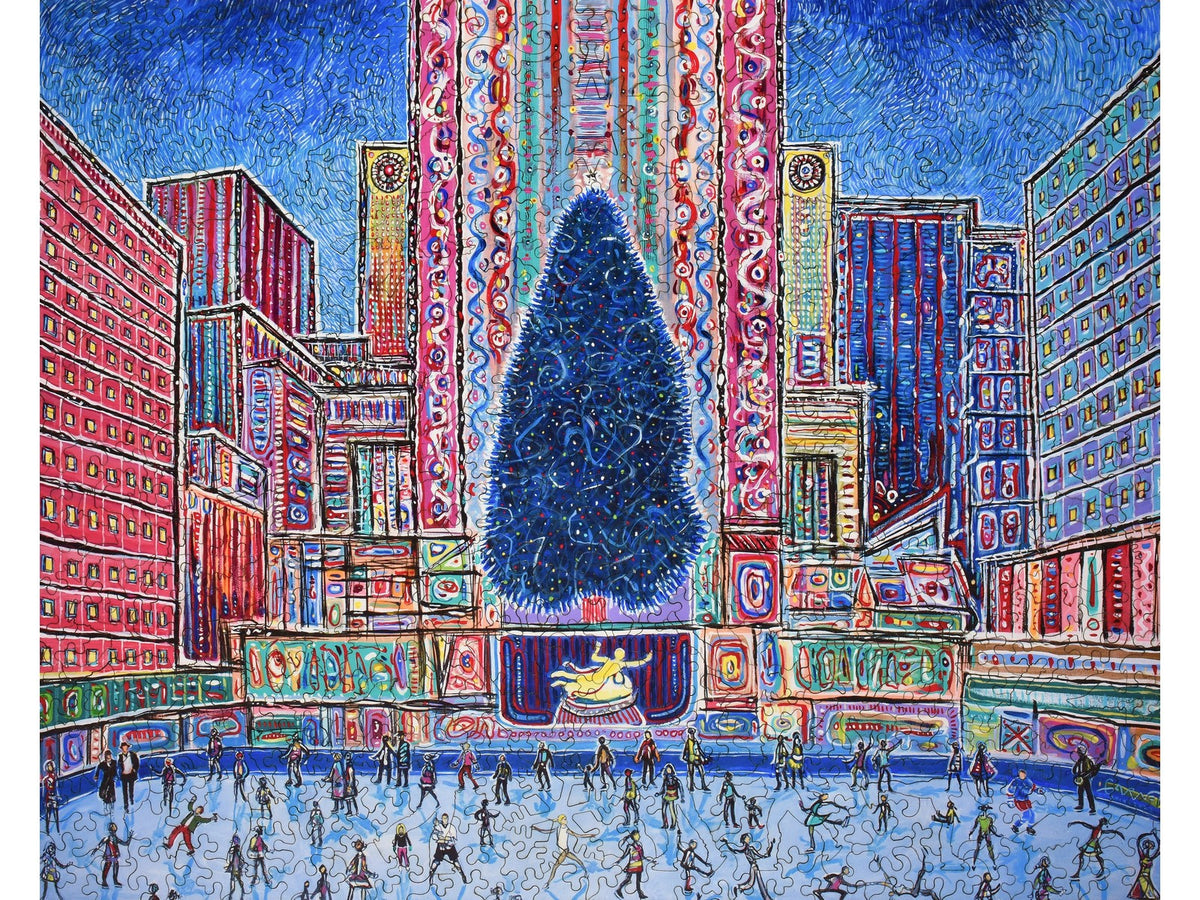 The front of the puzzle, Rockefeller Center.