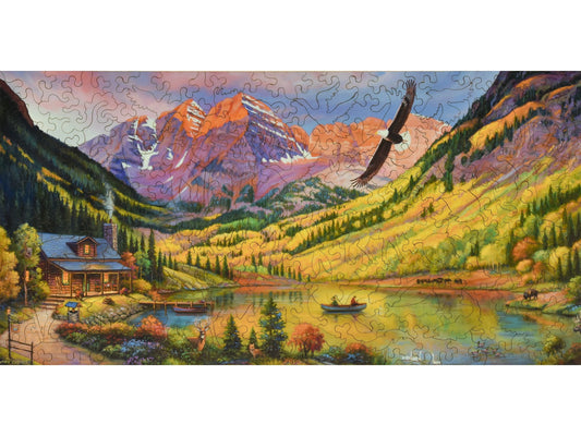 The front of the puzzle, Rocky Mountain Retreat.