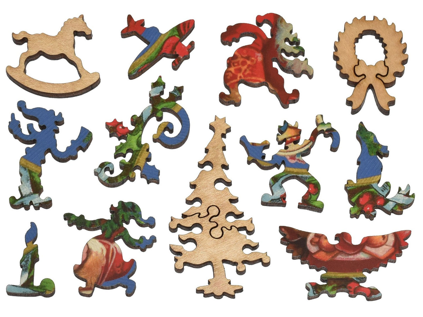 The whimsies that can be found in the puzzle, Santa's Treats.